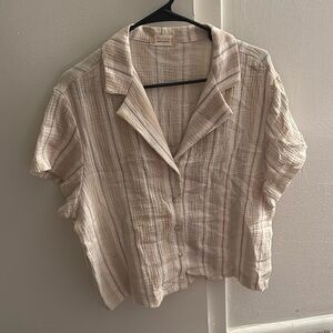 Button Down Button Blouse